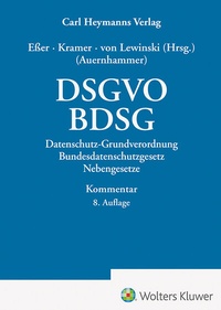 Abbildung von: DSGVO / BDSG - Carl Heymanns Verlag