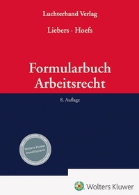 Abbildung von: Formularbuch Arbeitsrecht - Luchterhand