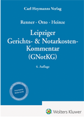 Bild:  Leipziger Gerichts- & Notarkosten-Kommentar (GNotKG) - Carl Heymanns Verlag