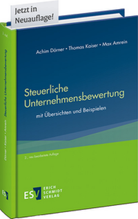 Abbildung von: Steuerliche Unternehmensbewertung - Erich Schmidt Verlag