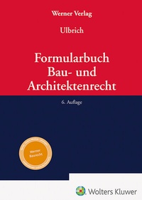 Abbildung von: Formularbuch Bau- und Architektenrecht - Werner