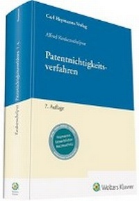 Abbildung von: Patentnichtigkeitsverfahren - Carl Heymanns Verlag