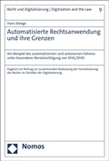 Cover: Automatisierte Rechtsanwendung und ihre Grenzen - Nomos