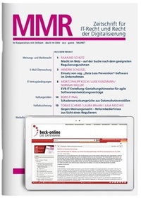 Bild: MMR (MultiMedia und Recht) - C.H.BECK