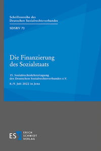 Abbildung von: Die Finanzierung des Sozialstaats - Erich Schmidt Verlag