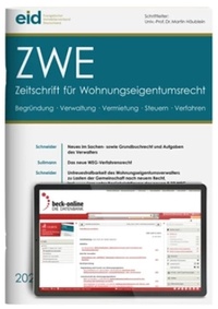 Abbildung von: ZWE Zeitschrift für Wohnungseigentumsrecht - C.H.BECK