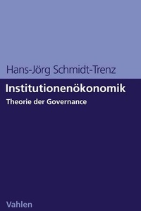 Abbildung von: Institutionenökonomik - Vahlen