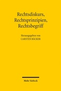 Cover: Rechtsdiskurs, Rechtsprinzipien, Rechtsbegriff - Mohr Siebeck