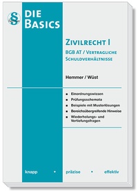 Abbildung von: Basics Zivilrecht I - Hemmer-Wüst