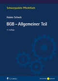 Cover: BGB-Allgemeiner Teil - C.F. M&uuml;ller