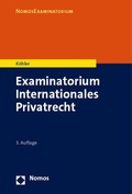 Abbildung von: Examinatorium Internationales Privatrecht - Nomos