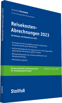 Abbildung von: Reisekosten-Abrechnung 2023 mit Kalendarium - Stollfuß