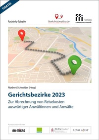 Abbildung von: Gerichtsbezirke 2023 - FFI-Verlag