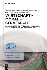 Abbildung von: Wirtschaft - Moral - Strafrecht - De Gruyter