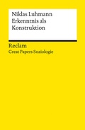 Cover: Erkenntnis als Konstruktion - Reclam