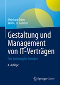 Cover: Gestaltung und Management von IT-Vertr&auml;gen - Springer Gabler