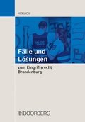 Cover: F&auml;lle und L&ouml;sungen zum Eingriffsrecht Brandenburg - Boorberg