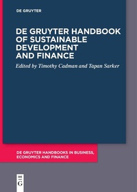 Abbildung von: De Gruyter Handbook of Sustainable Development and Finance - De Gruyter