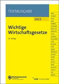 Abbildung von: Wichtige Wirtschaftsgesetze 2023 - NWB