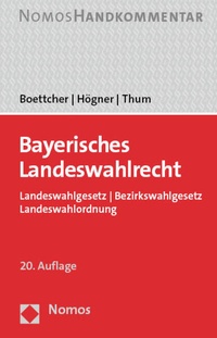 Abbildung von: Bayerisches Landeswahlrecht - Nomos