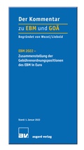 Cover: EBM 2022 - Zusammenstellung der Geb&uuml;hrenordnungspositionen des EBM in Euro - Asgard