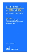 Cover: EBM 2021- Zusammenstellung der Geb&uuml;hrenordnungspositionen des EBM in Euro - Asgard