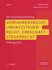Abbildung von: Verfahrensrecht, Umsatzsteuerrecht, Erbschaftsteuerrecht - Schäffer-Poeschel