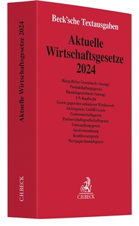 Abbildung von: Aktuelle Wirtschaftsgesetze 2024 - C.H.BECK