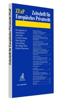 Abbildung von: Zeitschrift für Europäisches Privatrecht - ZEuP - C.H.BECK