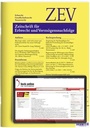 Cover: ZEV - Zeitschrift für Erbrecht und Vermögensnachfolge - C.H.BECK