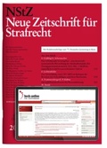 Abbildung von: NStZ - Neue Zeitschrift für Strafrecht - C.H.BECK