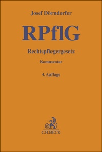 Abbildung von: Rechtspflegergesetz - C.H.BECK