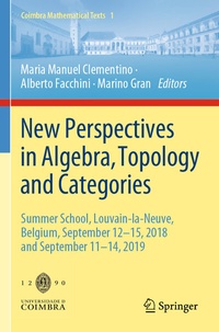 Abbildung von: New Perspectives in Algebra, Topology and Categories - Springer