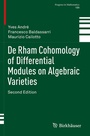Cover: De Rham Cohomology of Differential Modules on Algebraic Varieties - Birkh&auml;user