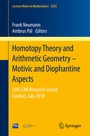 Cover: Homotopy Theory and Arithmetic Geometry - Motivic and Diophantine Aspects - Springer