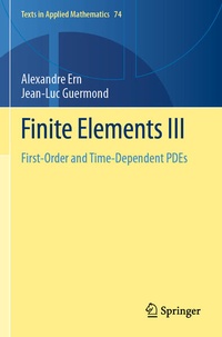 Enlarge image Cover: Finite Elements III - Springer