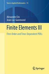 Enlarge image Cover: Finite Elements III - Springer