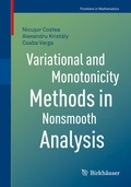 Cover: Variational and Monotonicity Methods in Nonsmooth Analysis - Birkh&auml;user