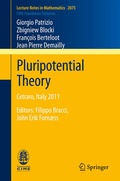 Cover: Pluripotential Theory - Springer