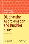 Cover: Diophantine Approximation and Dirichlet Series - Springer