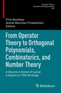 Cover: From Operator Theory to Orthogonal Polynomials, Combinatorics, and Number Theory - Birkhäuser