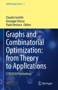 Cover: Graphs and Combinatorial Optimization: from Theory to Applications - Springer