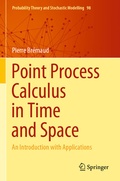 Cover: Point Process Calculus in Time and Space - Springer