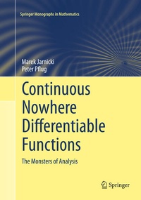 Enlarge image Cover: Continuous Nowhere Differentiable Functions - Springer