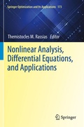 Cover: Nonlinear Analysis, Differential Equations, and Applications - Springer