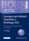 Cover: L&ouml;sungen zum Lehrbuch Steuerlehre 2 Rechtslage 2022 - Springer Gabler