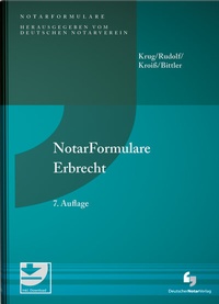 Abbildung von: NotarFormulare Erbrecht - Deutscher Notarverlag