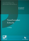 Cover: NotarFormulare Erbrecht - Deutscher Notarverlag