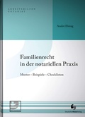 Cover: Familienrecht in der notariellen Praxis - Deutscher Notarverlag