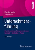 Cover: Unternehmensf&uuml;hrung - Springer Gabler